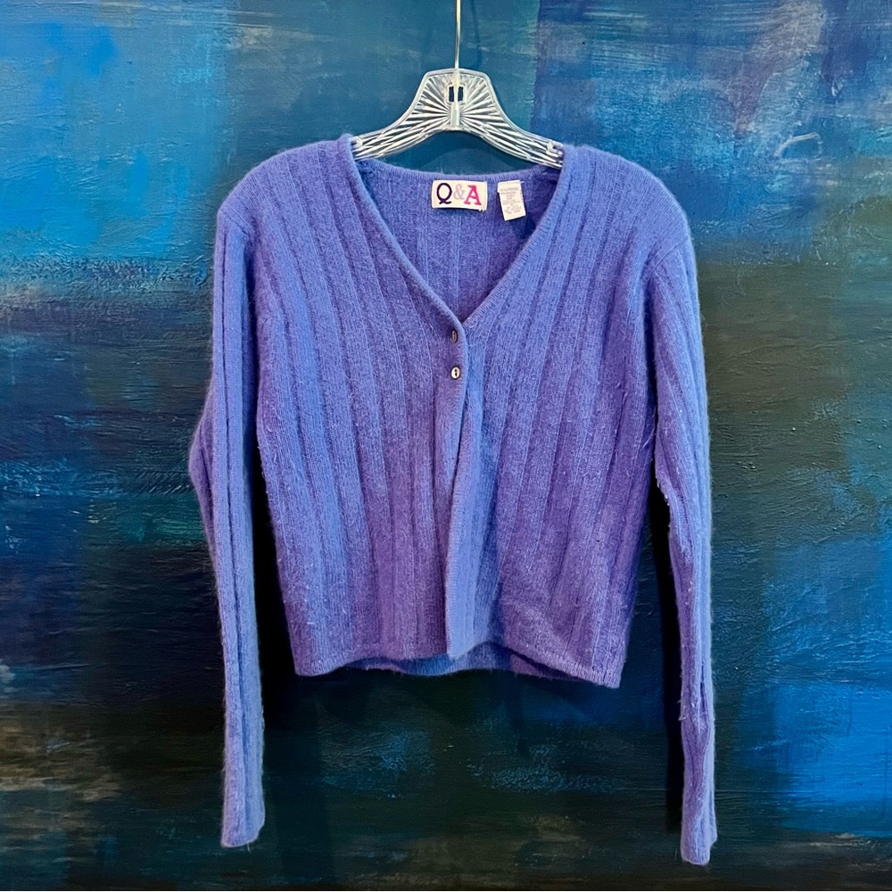 Q&A Angora Cardigan